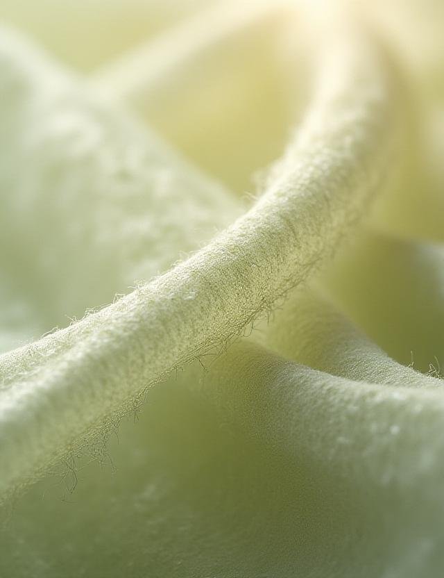 Sustainable eco-friendly fabric textures close up